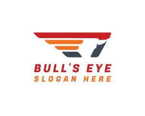 Charging Bull Wing logo design