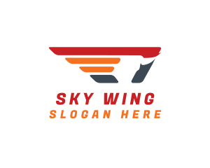 Wing - Charging Bull Wing logo design