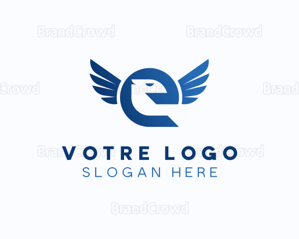 Security Eagle Letter E Logo