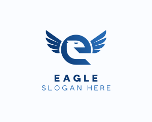Security Eagle Letter E logo design