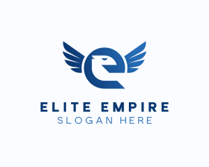 Security Eagle Letter E logo design