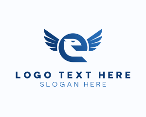 Pilot - Security Eagle Letter E logo design