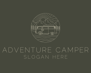 Camper Van Travel  logo design