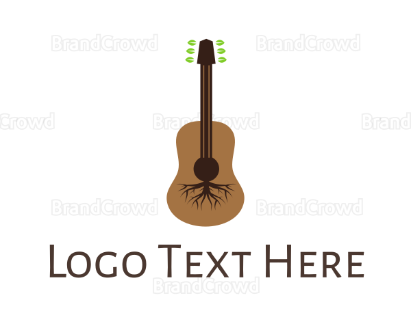 Leaf Roots Guitar Logo