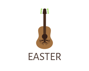 Leaf Roots Guitar Logo