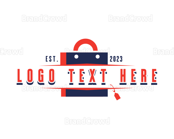 Shopping Bag Sale Tag Logo