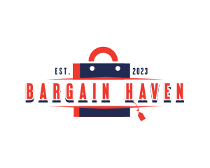 Sale - Shopping Bag Sale Tag logo design