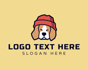 Adorable - Cool Beanie Dog logo design