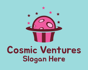 Space - Space Cupcake Muffin logo design