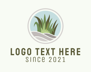 Landscaping - Grass Garden Landscape logo design