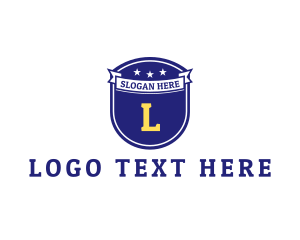 Education - Banner Shield Protection logo design
