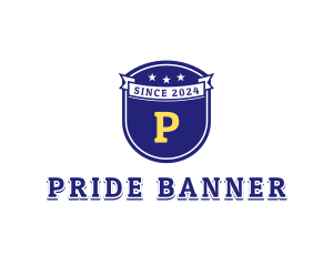 Banner Shield Protection logo design