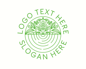 Health - Organic Leaf Emblem logo design