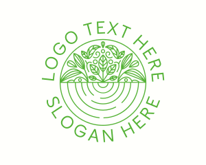 Commercial - Organic Leaf Emblem logo design