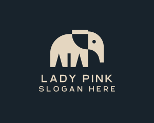 Green Elephant - Elephant Nature Reserve logo design