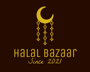 Muslim Moon Decoration logo design