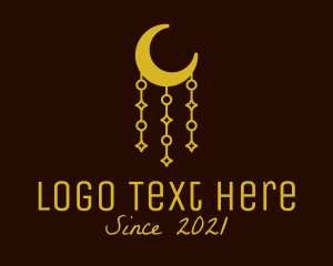 Magic Lamp - Muslim Moon Decoration logo design