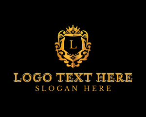 Golden - Premium Royal Crest logo design