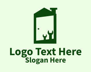 Green Home Fixture  Logo