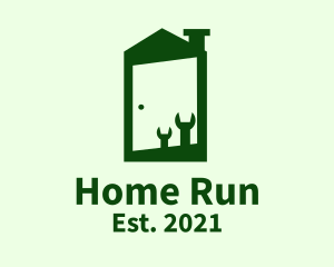 Green Home Fixture  logo design