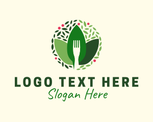 Food - Restaurant Food Leaf logo design