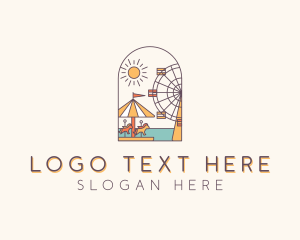 Fair - Carnival Amusement Theme Park logo design