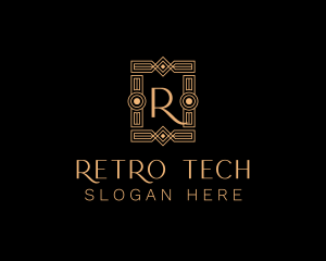 Fancy Art Deco Hotel logo design