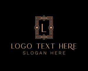Luxury - Fancy Art Deco Hotel logo design