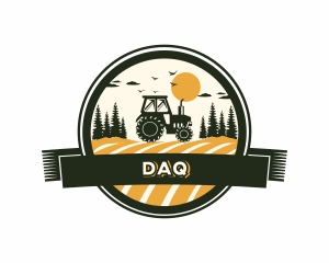 Farm Tractor Field Logo