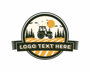 Arborist - Farm Tractor Field logo design