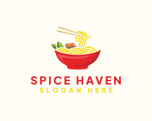 Asian Soup Noodles logo design