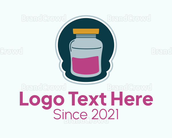 Jam Container Jar Logo