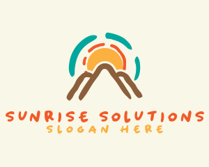 Sunrise Mountain Adventure logo design