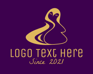 Arctic - Gold Penguin Cartoon logo design