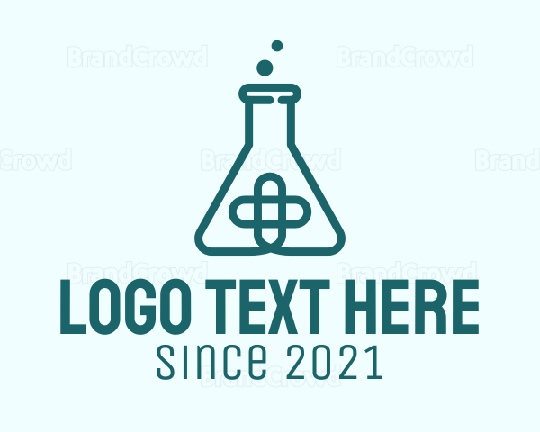 Medical Lab Flask Logo