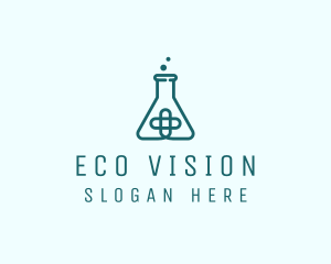 Medical Lab Flask logo design