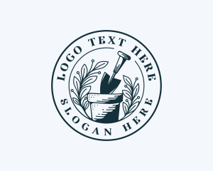 Plant Gardening Trowel Logo