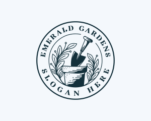 Plant Gardening Trowel logo design