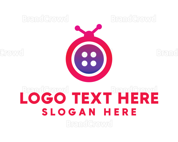 Bug Insect Button Logo