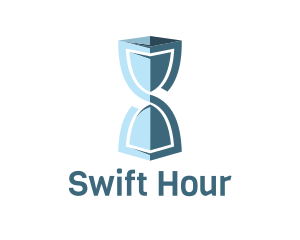 Hour - Protect Hourglass Time logo design