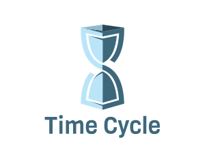 Protect Hourglass Time logo design