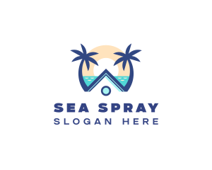 Beach House Vacation logo design