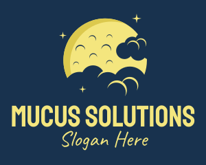 Yellow Moon Clouds Logo