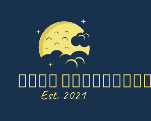 Red Moon - Yellow Moon Clouds logo design