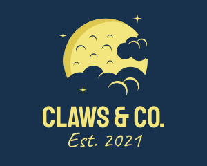 Yellow Moon Clouds logo design