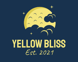 Yellow - Yellow Moon Clouds logo design