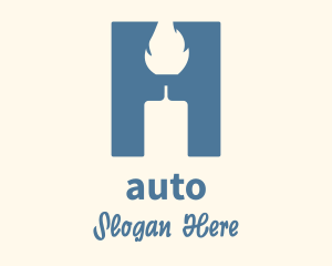 Blue Scented Candle Logo