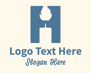 Blue Scented Candle Logo