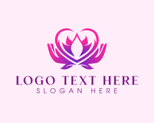 Manicure - Beauty Lotus Massage logo design