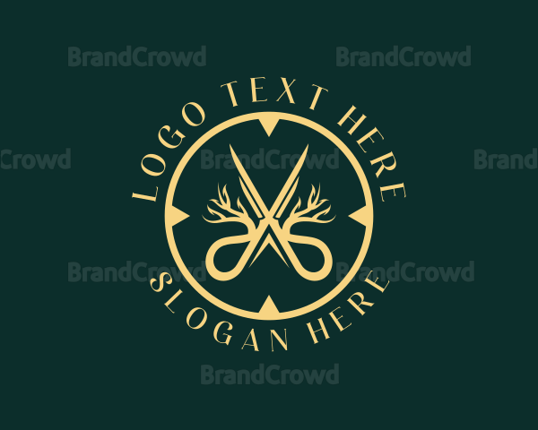 Plant Scissor Gardener Logo